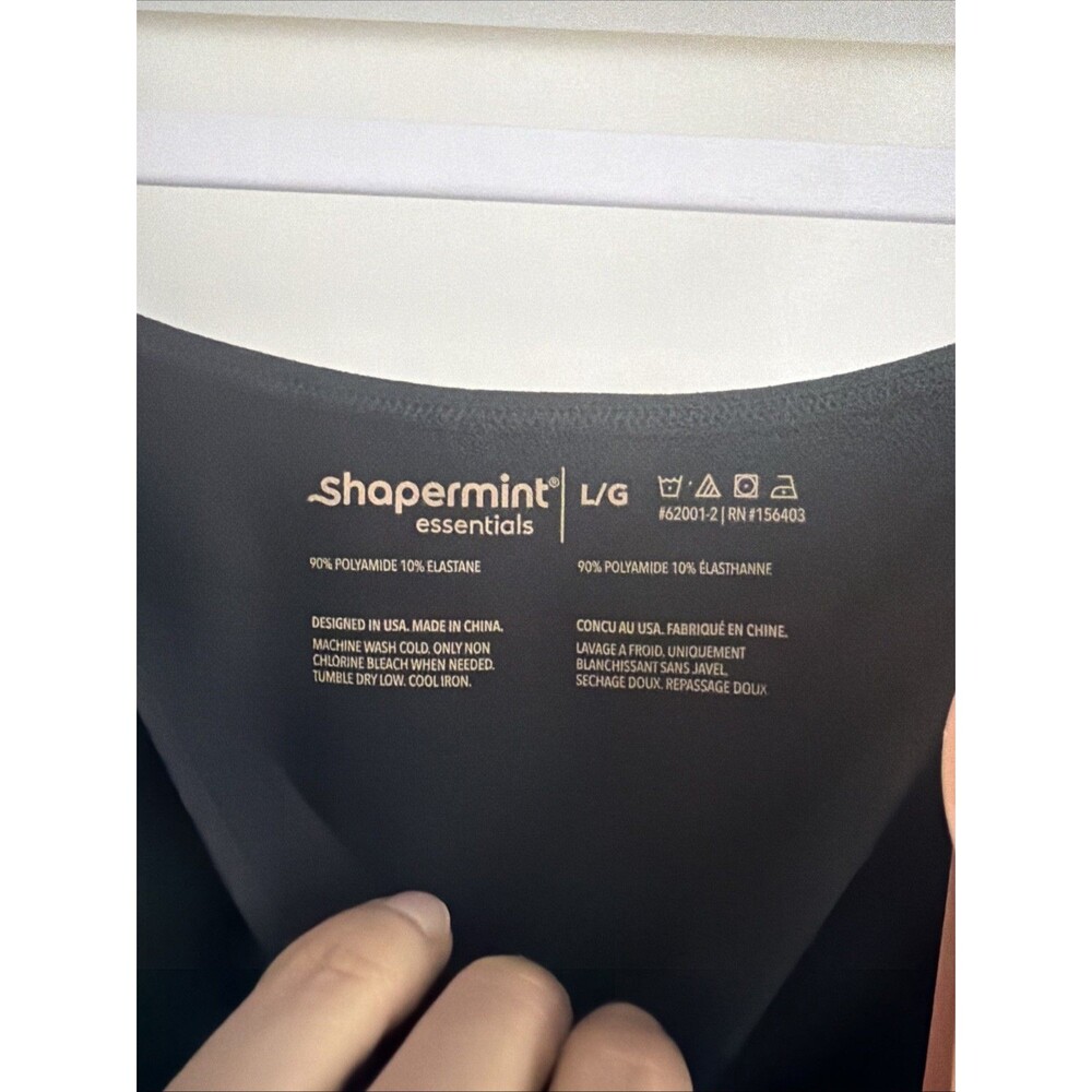 NEW Shapermint Essentials All Day Every Day Scoop Neck Cami Black Size Large - Picture 3 of 4